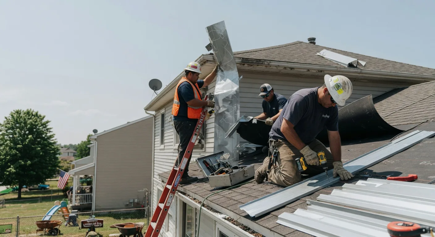 Storm Damage Metal Roof Repair in Nashua, IA
